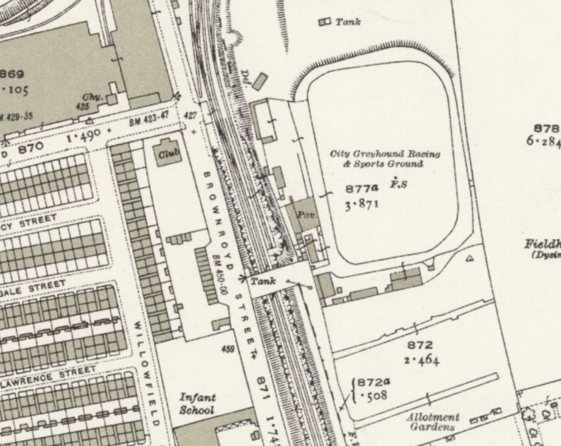 Bradford - City Stadium : Map credit National Library of Scotland